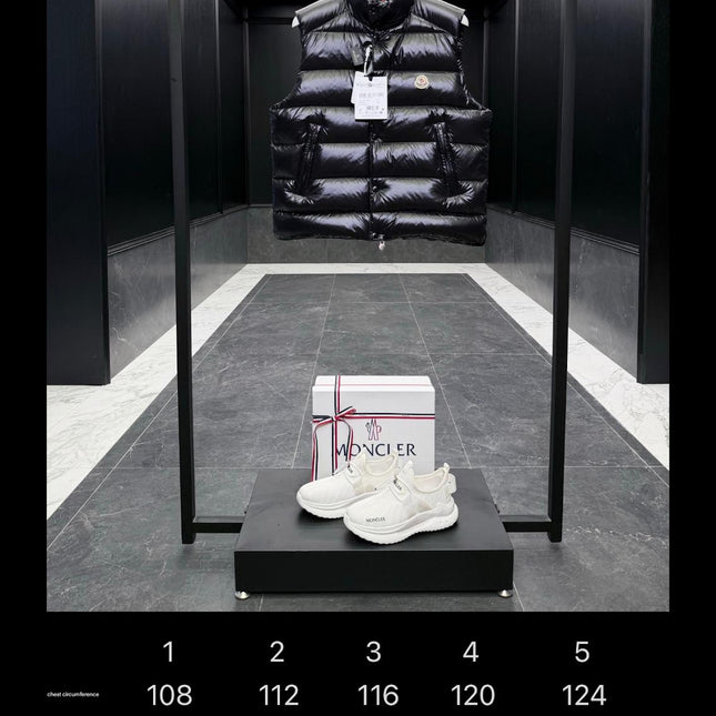 MONCLER CONTRIN DOWN VEST IN BLACK