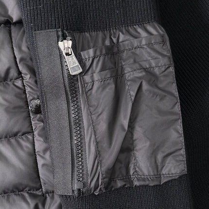 MONCLER BLACK PUFFER JACKET STYLE 2424