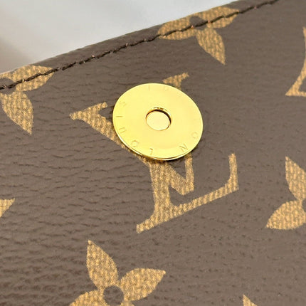 LV RECITAL SHOULDER BAG 21 IN BROWN MONOGRAM CANVAS