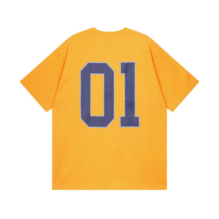 BALENCIAGA BASKETBALL OVERSIZED T-SHIRT IN YELLOW