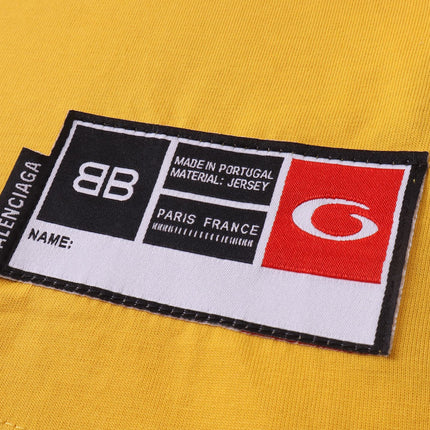 BALENCIAGA BASKETBALL OVERSIZED T-SHIRT IN YELLOW