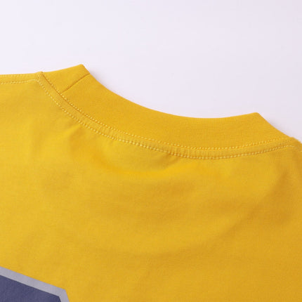 BALENCIAGA BASKETBALL OVERSIZED T-SHIRT IN YELLOW