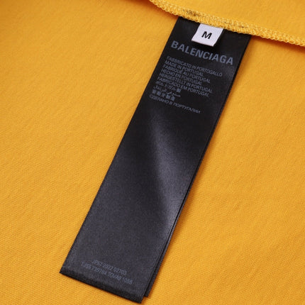 BALENCIAGA BASKETBALL OVERSIZED T-SHIRT IN YELLOW