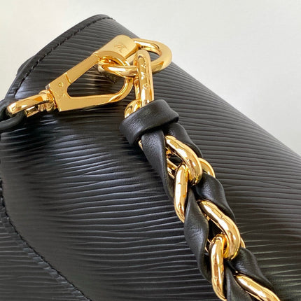 LV TWIST MM BAG 23 IN BLACK EPI LEATHER GOLD HARDWARE