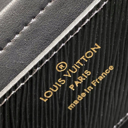 LV TWIST MM BAG 23 IN BLACK EPI LEATHER GOLD HARDWARE