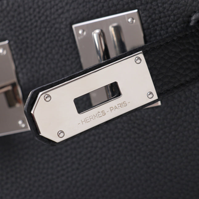 HAC A DOS PM BACKPACK 28 IN BLACK TOGO LEATHER