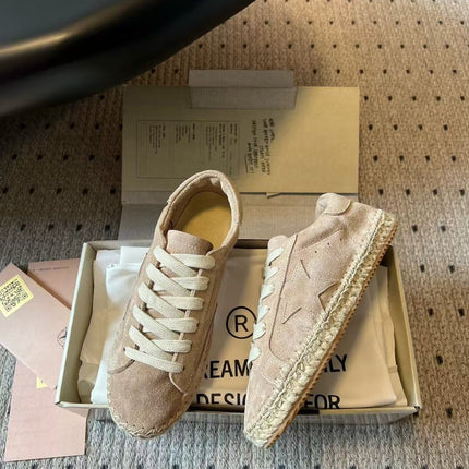 GOLDEN GOOSE 26S VINTAGE SNEAKER IN CREAM BEIGE SUEDE