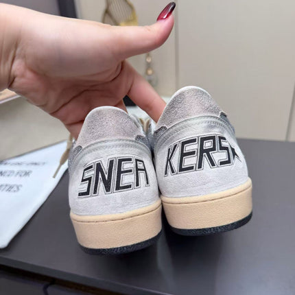 GOLDEN GOOSE 2026 SUPERSTAR GLITTER STAR SNEAKER IN SILVER