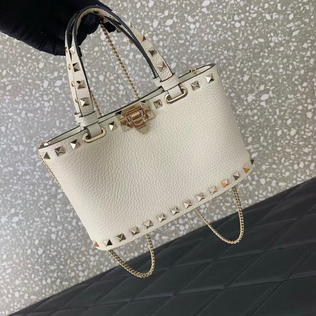 VALENTINO 26S GARAVANI ROCKSTUD MINI IN WHITE