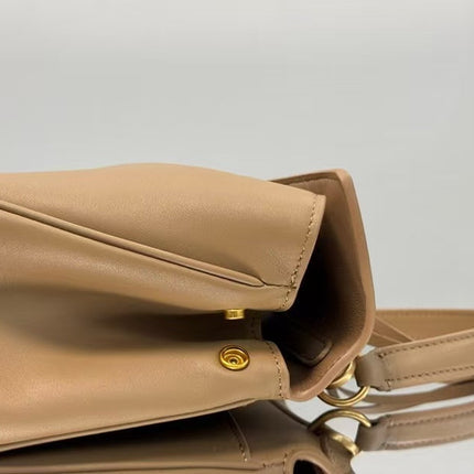 RODEO MEDIUM BAG 22 IN CAMEL BEIGE SMOOTH CALFSKIN GOLD HARDWARE