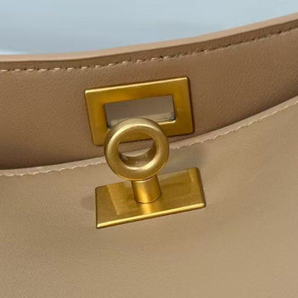 RODEO MEDIUM BAG 22 IN CAMEL BEIGE SMOOTH CALFSKIN GOLD HARDWARE