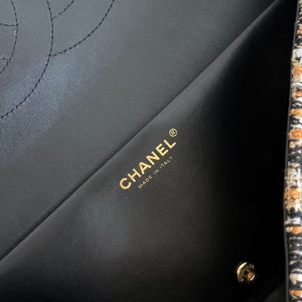 CHANEL 26S CLASSIC FLAP BAG IN LEOPARD TWEED