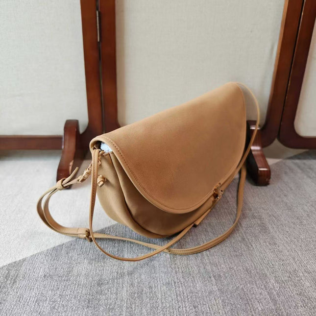 CELINE 26S LITTLE HALFMOON SOFT 25 IN BEIGE LAMBSKIN