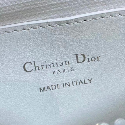 DIOR 26S HOBO BAG IN WHITE OBLIQUE CANVAS