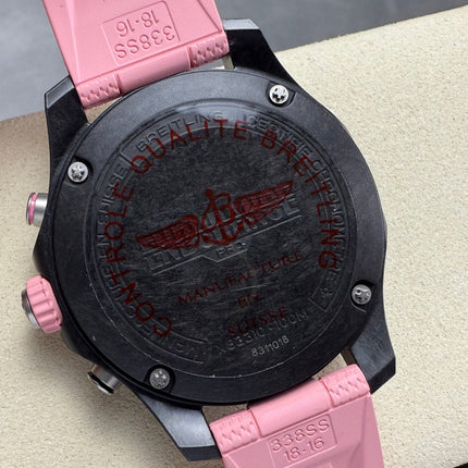 BREITLING 26 ENDURANCE PRO 38 IN BLACK & PINK RUBBER