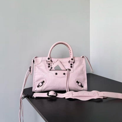 BALENCIAGA 26S LE CITY BAG SMALL 30 IN LIGHT PINK CALFSKIN