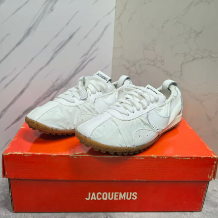 JACQUEMUS 26S SNEAKERS IN WHITE FABRIC