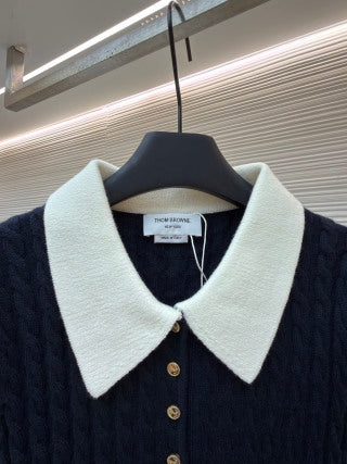 THOM 26S SHORT SLEEVE POLO KNIT TOP STYLE 238