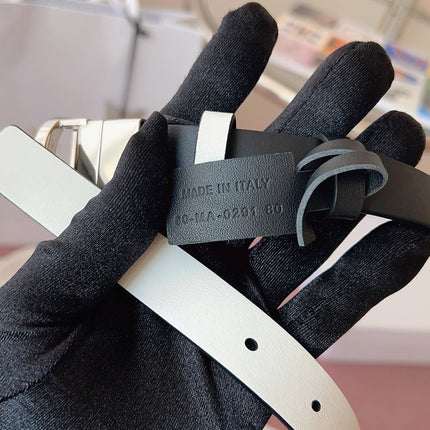 DIOR 25S BELT 20 MM IN BLACK CALFSKIN 618011