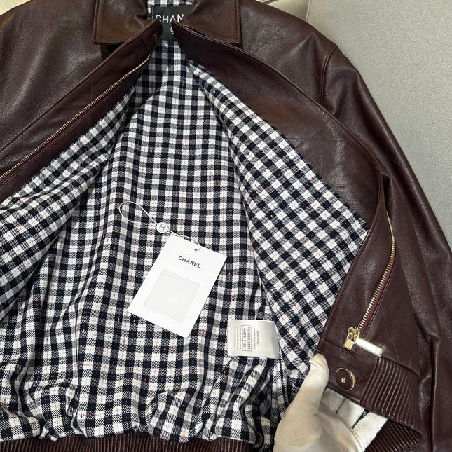 CHANEL 26S RETRO LEATHER JACKET 1286