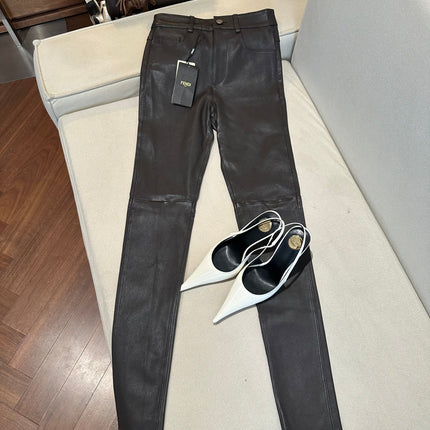 FENDI 26S STRETCH LEATHER PANTS 287