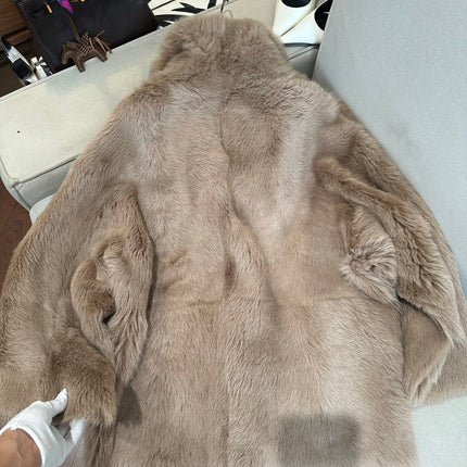 HERMES 26S SHEARLING COAT 812