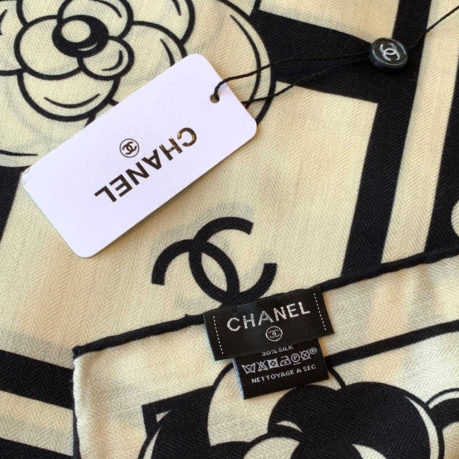 CHANEL 26S SCARF 135 IN CASHMERE AND SILK 306114