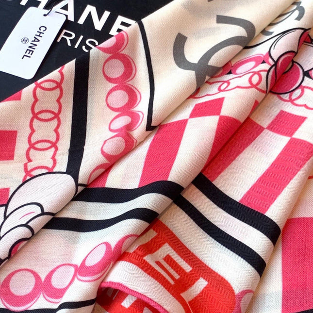 CHANEL 26S SCARF 135 IN CASHMERE AND SILK 306115