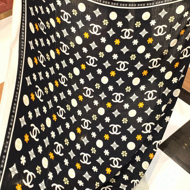 CHANEL 26S SCARF 140 IN CASHMERE AND SILK 306120