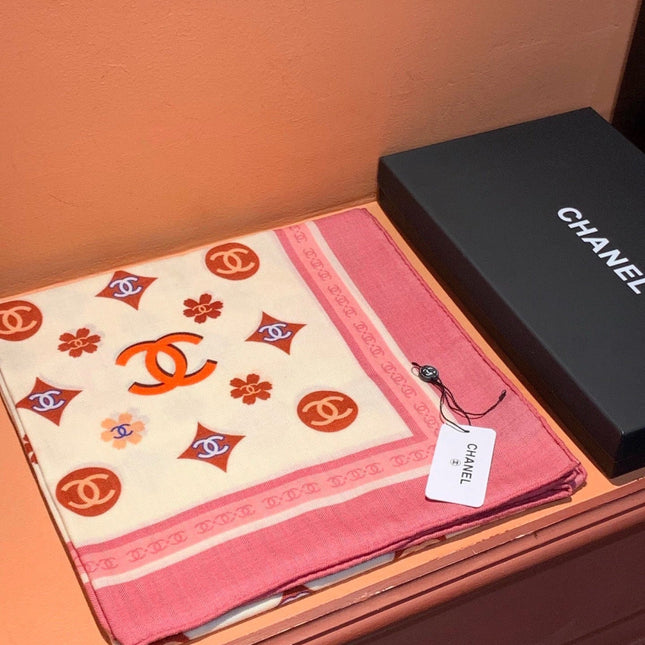 CHANEL 26S SCARF 140 IN CASHMERE AND SILK 306123