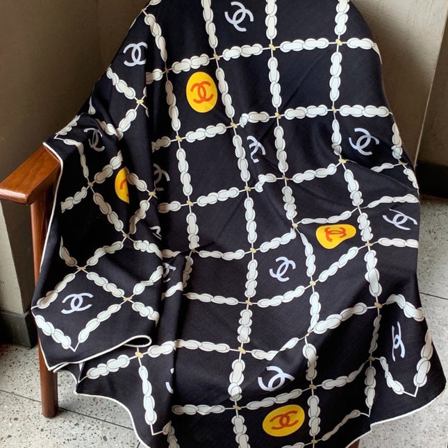 CHANEL 26S SCARF 135 IN CASHMERE AND SILK 306126