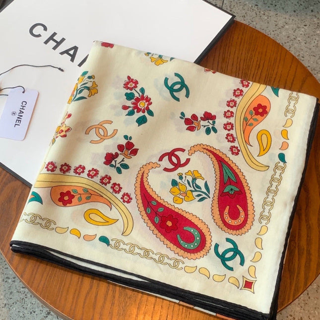 CHANEL 26S SCARF 135 IN CASHMERE AND SILK 306130