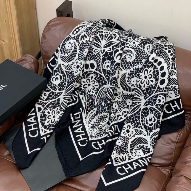 CHANEL 26S SCARF 135 IN CASHMERE AND SILK 306135