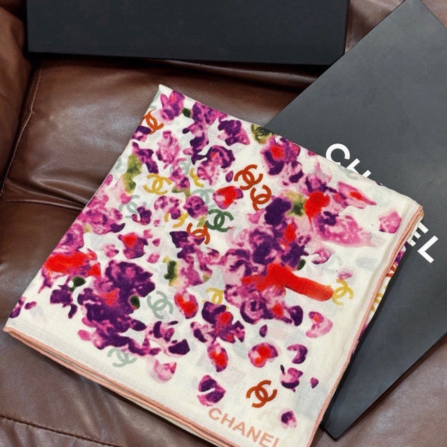 CHANEL 26S SCARF 135 IN CASHMERE AND SILK 307249