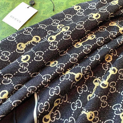 GUCCI 26S SCARF 135 IN CASHMERE AND SILK 307257