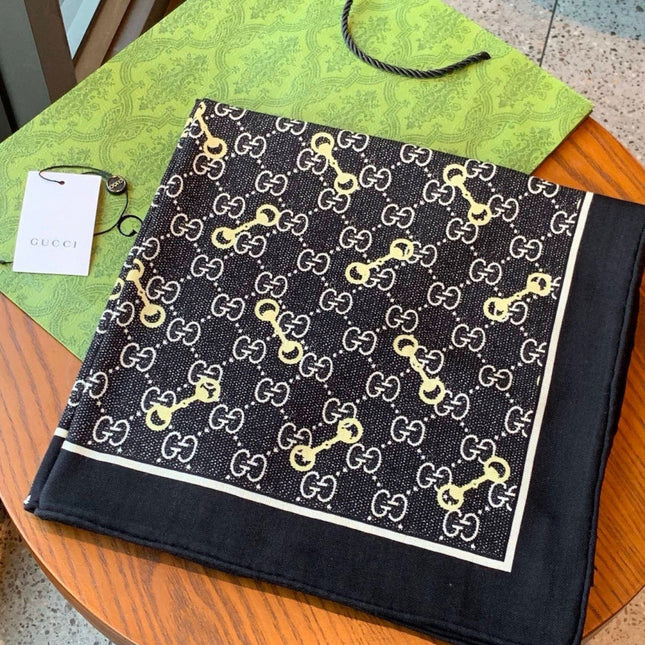 GUCCI 26S SCARF 135 IN CASHMERE AND SILK 307257