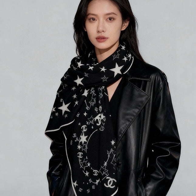 CHANEL 26S SCARF 135 IN CASHMERE AND SILK 309310