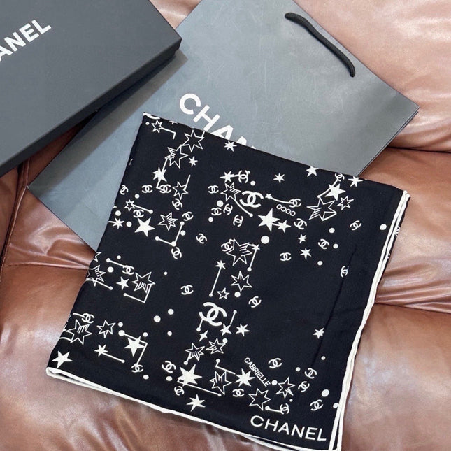 CHANEL 26S SCARF 135 IN CASHMERE AND SILK 309310