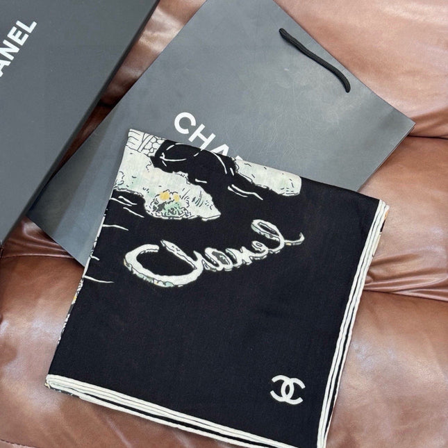 CHANEL 26S SCARF 135 IN CASHMERE AND SILK 309325