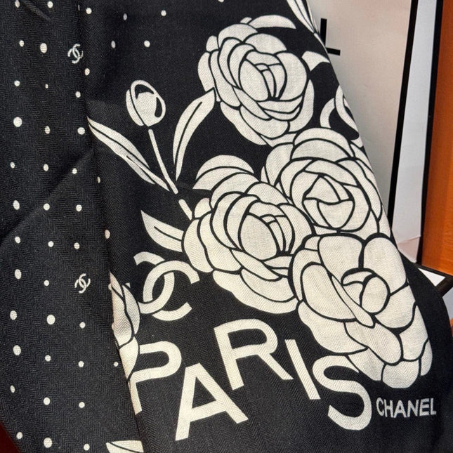 CHANEL 26S SCARF 140 IN CASHMERE AND SILK 309330