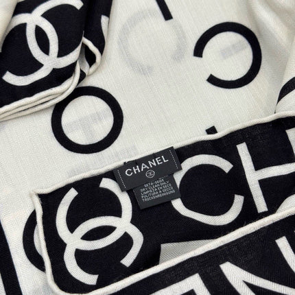 CHANEL 26S SCARF 135 IN CASHMERE AND SILK 309347