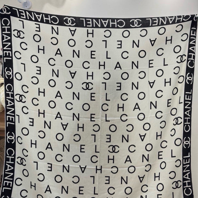 CHANEL 26S SCARF 135 IN CASHMERE AND SILK 309347