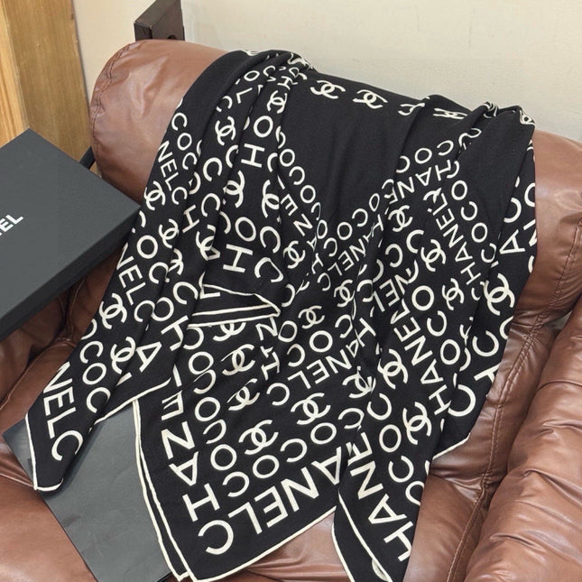 CHANEL 26S SCARF 135 IN CASHMERE AND SILK 309349