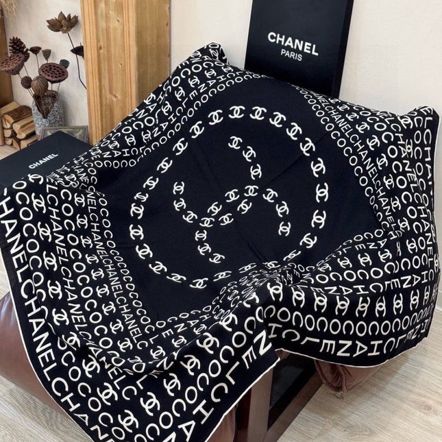 CHANEL 26S SCARF 135 IN CASHMERE AND SILK 309349
