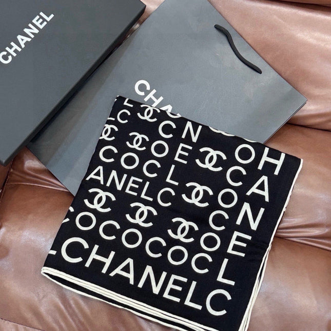 CHANEL 26S SCARF 135 IN CASHMERE AND SILK 309349