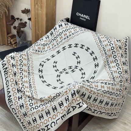 CHANEL 26S SCARF 135 IN CASHMERE AND SILK 309350