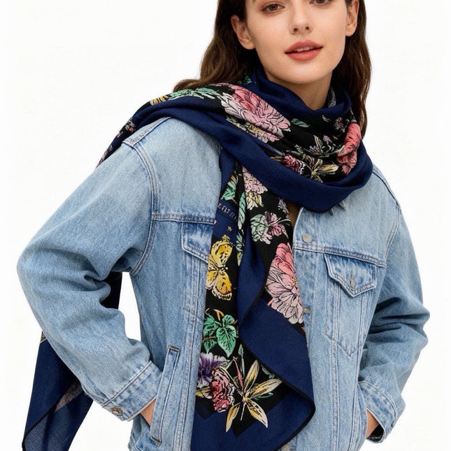 DIOR 26S SCARF 140CM IN CASHMERE SILK 309359