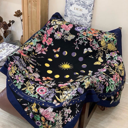 DIOR 26S SCARF 140CM IN CASHMERE SILK 309359