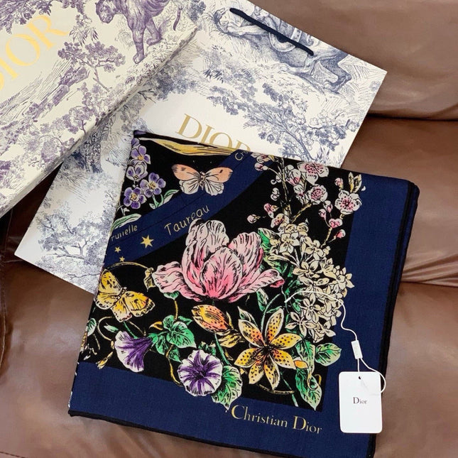 DIOR 26S SCARF 140CM IN CASHMERE SILK 309359