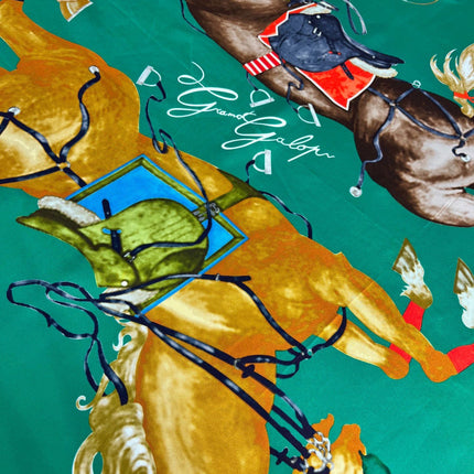 HERMES 26S PRINTED SQUARE SCARF 88 IN SILK 309924
